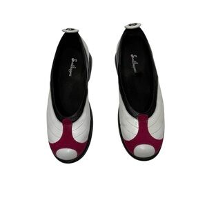 Sandbaggers Libby White, Pink and Black with Color-Block
Women’s Golf Loafers 9